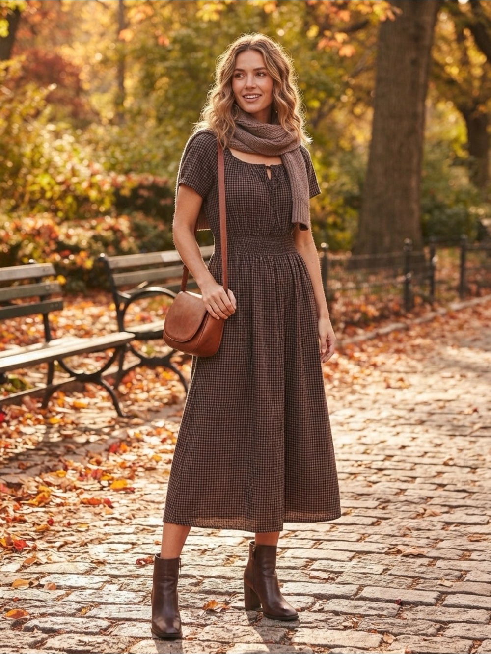 PACT | Organic Cotton Coastal Double Gauze Boho Midi Dress - Large
